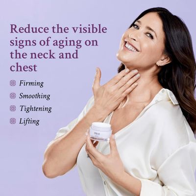 PRAI Neck Creme for Tightening Firming Beauty Neck Firming Cream That Boosts Elasticity Cruelty Paraben-Free Vegan Neck Tightening Cream Neck and Chest Firming Cream With Hyaluronic Acid