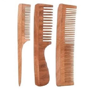 Neem Wooden Comb for Women Men Hair Growth 3pcsSet