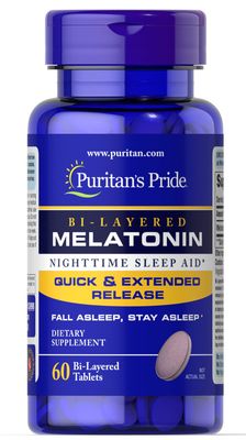 Puritan&#39;s Pride Bi-Layered Melatonin 5 mg