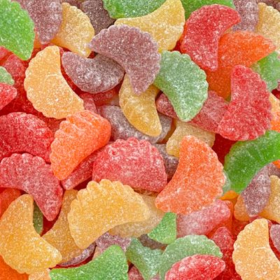 Assorted Fruit Slices Jelly Candy 3-Pound Bag Gelatin-Free Orange, Lemon, Lime, Cherry, Grape