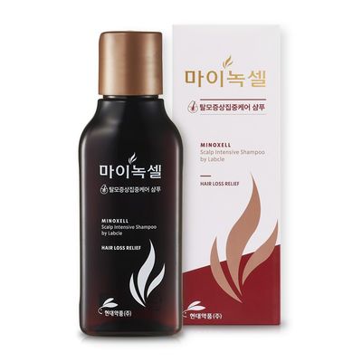 MINOXELL Scalp Intensive ShampooSoybean Biotin Peptide Salicylic Acid for Hair Loss, Oily Roots, Regrowth, Volume Boost, Dandruff Control, and Strengthening RepairKorean beauty (3.38 fl oz)