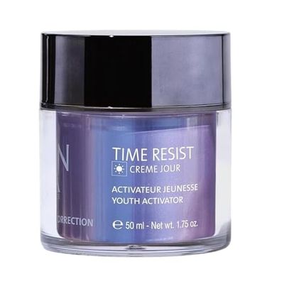Yon-Ka Time Resist Jour (50ml) Anti-Aging Day Cream with Youth Activating Complex and Hyaluronic Acid, Firming Anti-Wrinkle Moisturizer for Face and Neck, Paraben-Free