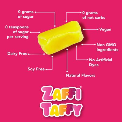 Zollipops Clean Teeth Taffy Anti-Cavity Candy 3 Oz - Delicious Taffy with Dental Health Benefits