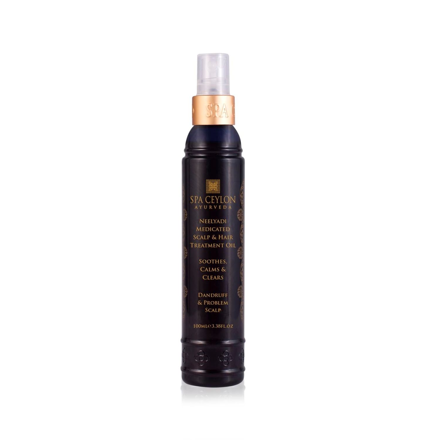 SPA CEYLON Neelyadi Medicated Scalp Hair Treatment Oil For Dandruff and Problem Scalp Ayurvedic Ingredients
