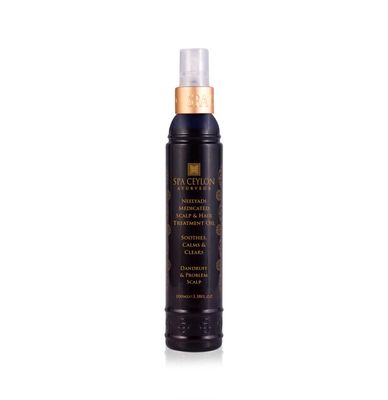 SPA CEYLON Neelyadi Medicated Scalp Hair Treatment Oil For Dandruff and Problem Scalp Ayurvedic Ingredients