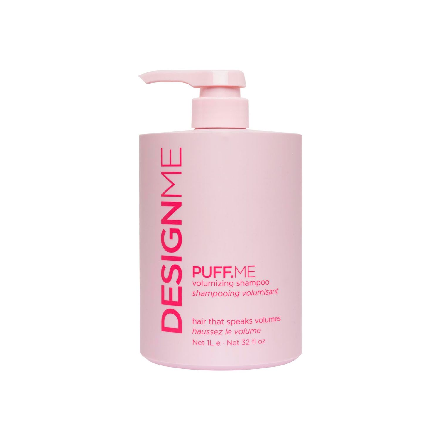 Design.Me PUFF.ME Volumizing Shampoo Adds Body, Bounce Volume for Fuller, Thicker Hair For Fine Medium Hair Boosts Shine Color-Safe, Lightweight Formula Vegan, Paraben Sulfate Free