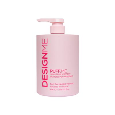 Design.Me PUFF.ME Volumizing Shampoo Adds Body, Bounce Volume for Fuller, Thicker Hair For Fine Medium Hair Boosts Shine Color-Safe, Lightweight Formula Vegan, Paraben Sulfate Free