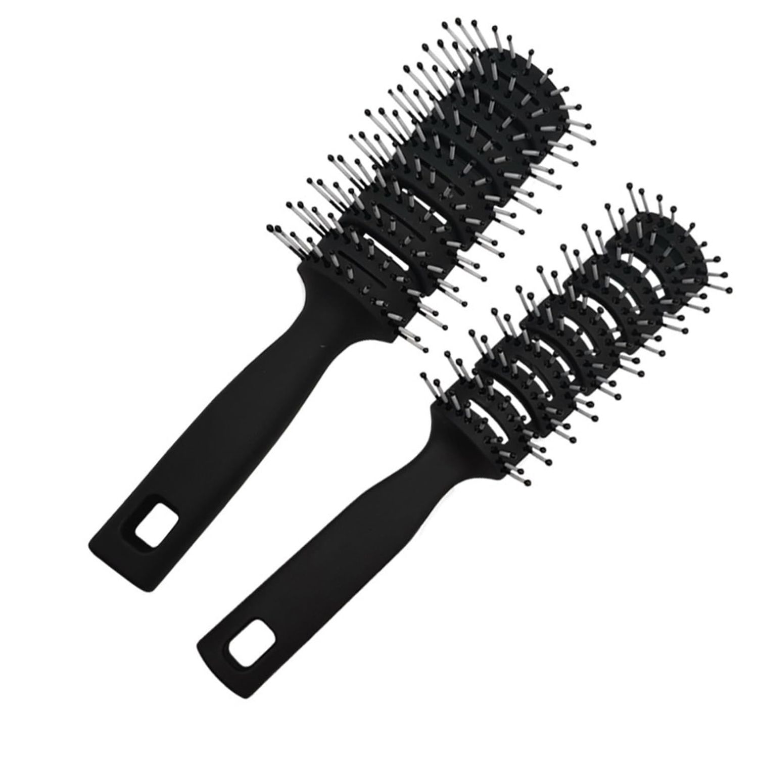 YongXiangPeng Hair Brush,2 Pcs Vent Hair Brush Professional Styling Hairbrush for Slicked Back Anti Static Detangling Hair Brush for Wet Short Curly Straight Hair,Can Be Used Hair Brush Women