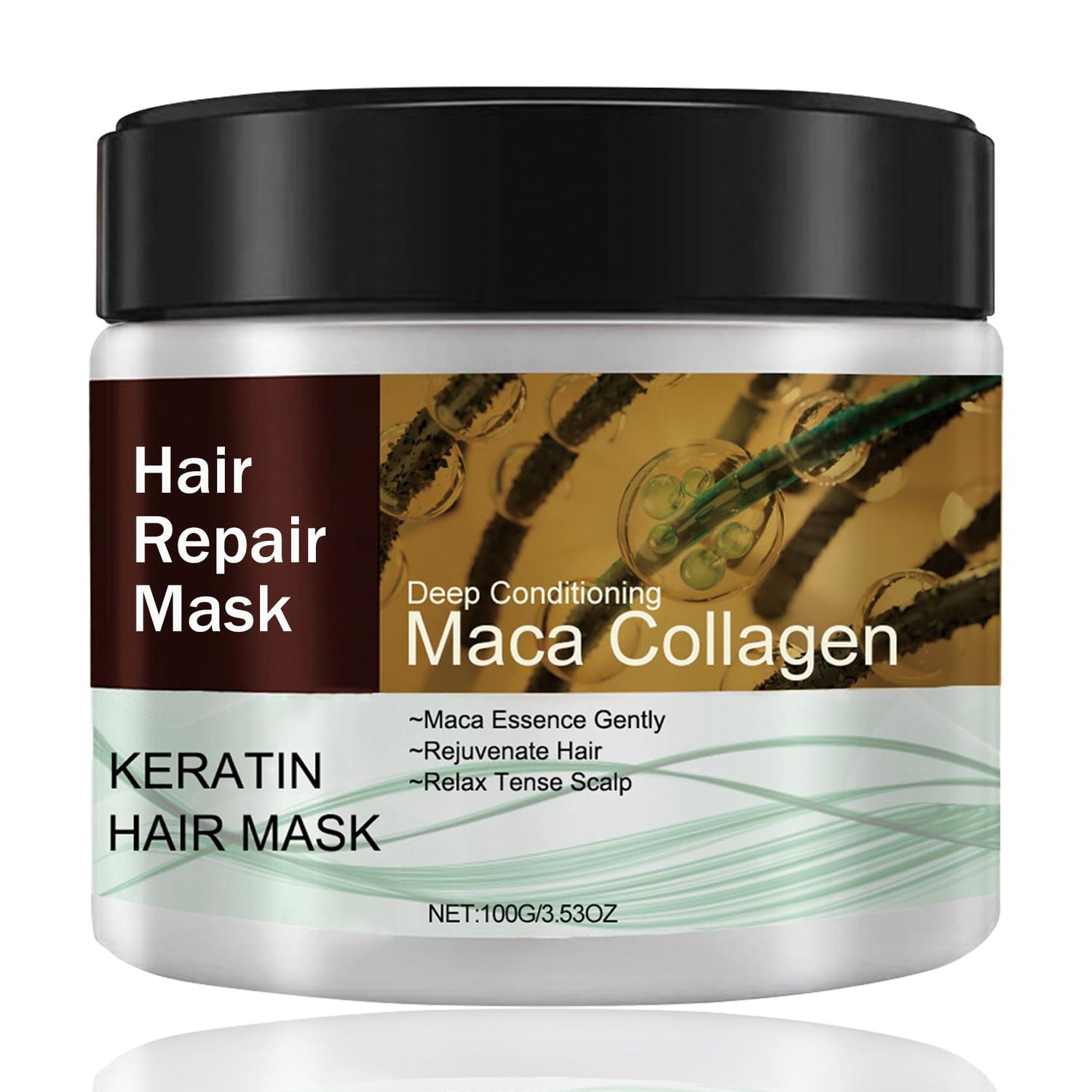 PPPanYiDi Keratin Hair Mask for Dry Damaged Hair,Long-lasting Moisturizing Collagen Deep Conditioning Hair Mask for Curly or Straight Hair and Repair Dry,Damaged,Color Treated