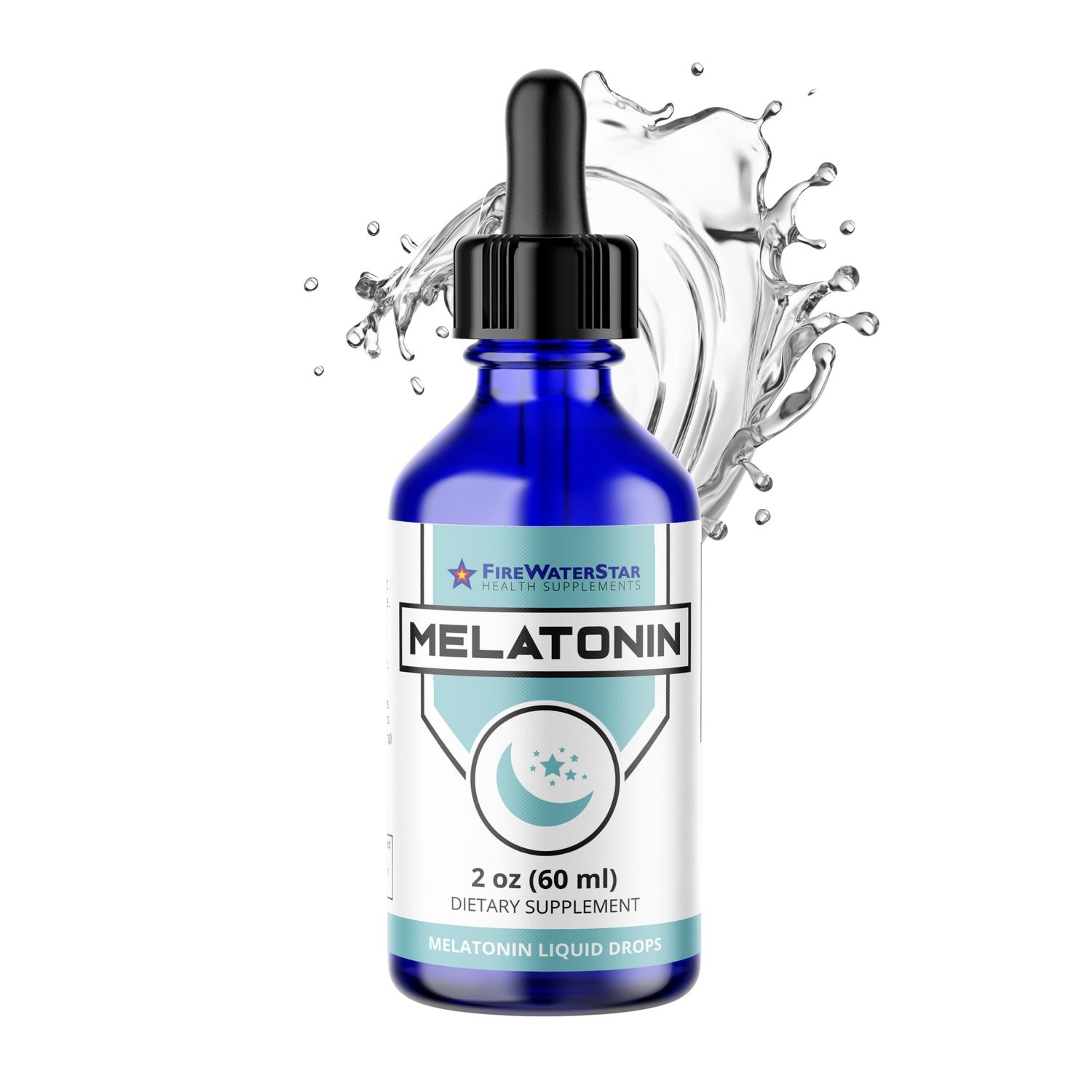 FWS Liquid Melatonin Drops for Adults and Kids - 99 Pure Bioactive Melatonin - Organic, Non-GMO, Vegan - Minimal Ingredients - Easy Adjustable Dosing - Helps to Promote Restful Sleep - 2oz