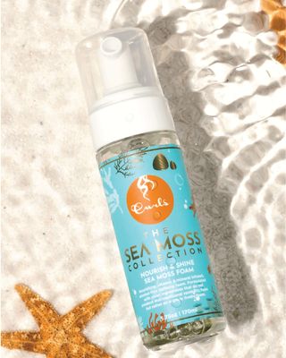 Curls Sea Moss Nourish Shine Foam - Nourishing, Alcohol-Free Hair Mousse - Vitamin and Mineral Infused - Lightweight, Sculpted, Glossy Voluminous Finish - For All Types 5.75oz