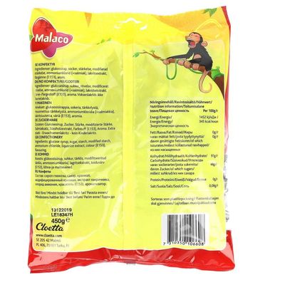Malaco Djungelvrl Swedish Jungle Roar 450g 15.87 Oz (Soft Salty Licorice)