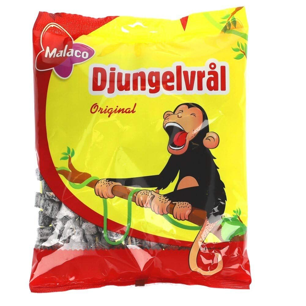 Malaco Djungelvrl Swedish Jungle Roar 450g 15.87 Oz (Soft Salty Licorice)