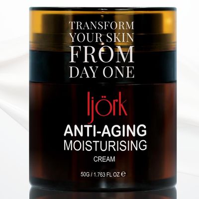 ljrk Face Moisturizer For Women. Anti-Aging Wrinkle Cream for Face and Neck with Hyaluronic Acid, Collagen, Squalene, Vitamin C, A E - Hydrating Firming Skincare for Women