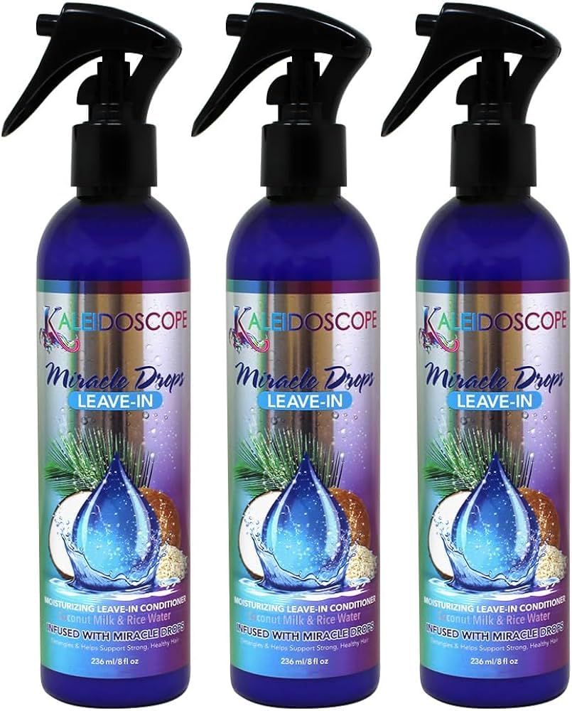 HOT BUY (VALUE PACK OF 3) KALEIDOSCOPE Milk Shake - Leave in Detangler Spray 8oz