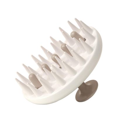 BRANDS FOR LESS USA Scalp Massager Shampoo Brush, Soft Bristles for Dandruff Removal, Hair Growth, Scalp Care, WetDry Hair Scrubber and Exfoliator (White), Pack of 2