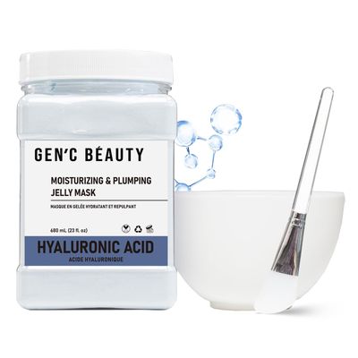 GEN&#39;C BAUTY Jelly Mask Set Jelly Mask Powder Hydrating Moisturizing for Spa and Home use (Hyaluronic Acid)