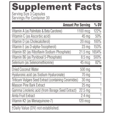 NeoCell Glow Matrix With Hyaluronic Acid Capsules, Essential Lubricant, Supports Tissue Hydration, Gluten Free, Unflavored, 90 Count, 1 Bottle