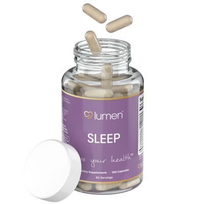 Lumen Naturals - Natural Sleep for Adults - Herbal Supplement with Melatonin, Valerian Root, Magnesium - Deep Sleep Support to Promote Calm Deep Sleeping for Better Rest (180 Count)