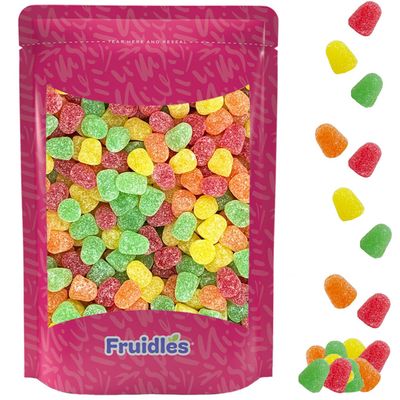 Fruidles Assorted Chewy Sour Gumdrops Great for Events, Birthday Parties, Candy Platters and So Much More Sold By the Pound (8 Oz)