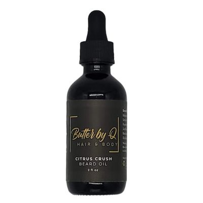 Butter By Q- Citrus Crush Beard Oil - The Best All-Natural Beard Oil Designed to Promote Beard Growth, Prevent Itch, and Alleviate Beardruff to Create a Healthier, Fuller Beard