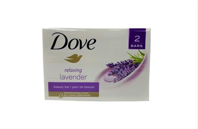 Dove Relaxing Lavender Beauty Bar 4 Ounce 2 Bars