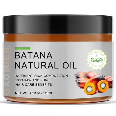 LAZZAROU 100 All-Natural Batana Oil for Hair Growth - Raw, Unrefined Hair Mask from Honduras, Prevents Loss and Enhances Thickness, for Men Women, 4.23 Fl Oz (120ml)