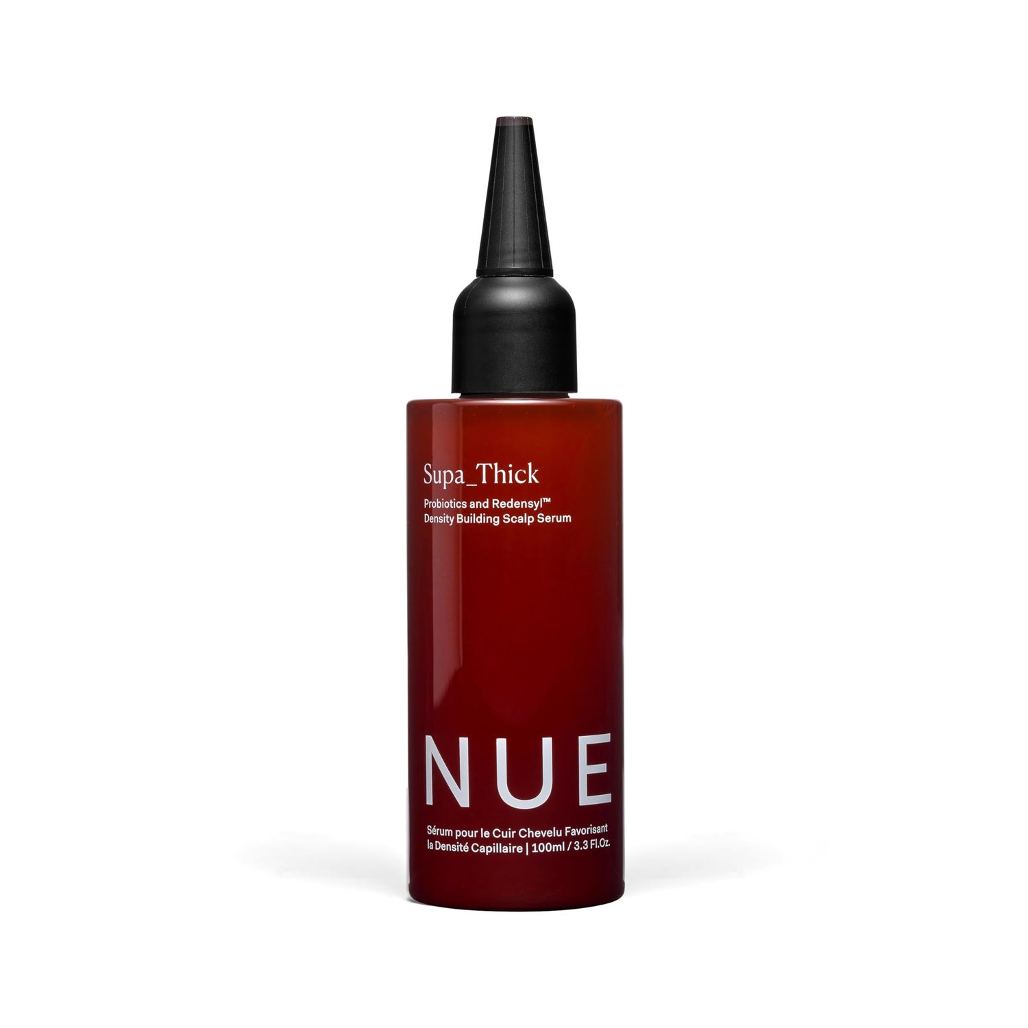 The Nue Co. SUPA THICK Topical Hair Supplement, Supports Hair Growth and Reduces Shedding, Scalp Serum for Hair Density, Vegan, 4 oz 100 mL
