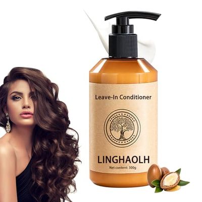 Long-lasting Styling Moroccan Volume Moisturizing Elasticity,Moroccan Oil Leave in Conditioner,Moroccan Oil Curl Defining Cream,Hydrating Styling Cream for Curly Hair300ML)