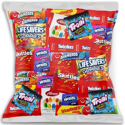 Mixed Candy Assortment Bag Bulk - 2 Pound Assorted Candy Variety Pack - Individually Wrapped - Fruity, Sour, Gummy, and Chewy Treats - Perfect for Party Favors and Pinata Stuffers by The LakeHouse