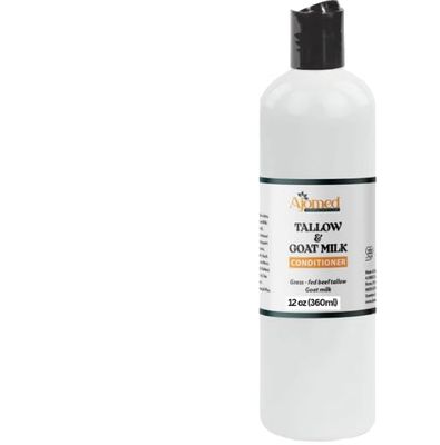 Beef Tallow Goat Milk Sea Moss Hair Conditioner - Luxurious Hair Regrowth Thinning Relief, Handmade Hair Conditioner, Organic Hair Growth Conditioner, for All Hair Types (Conditioner 12 Oz)