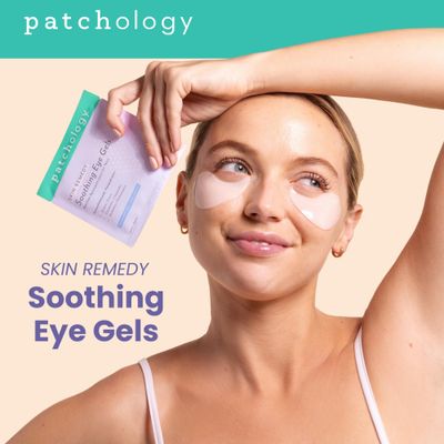 Patchology Skin Remedy Soothing Eye Gels - Ultra-Soft Hydrogel Undereye Masks with Ectoin, Ceramides Botanical Blend - Hydrate, Revive Refresh Puffy Tired Eyes - For All Skin Types (5 Pack)