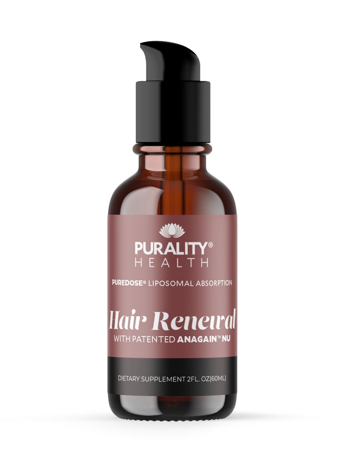 Purality Health Liposomal Hair Renewal, AnaGain Nu Biotin, Supports Thicker, Fuller Hair, May Reduce Shedding Promote Regrowth, Highly Absorbable Liquid Formula, Strawberry Flavor, 30 Servings