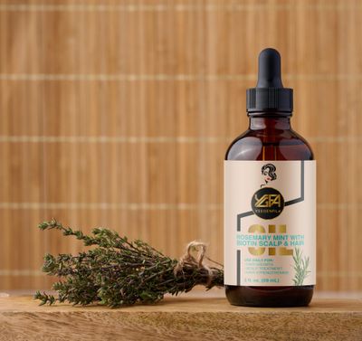 Yeegenfila Rosemary Mint With Biotin Scalp Hair Oil is Perfect for Hair Growth, Dry and Itchy Scalp, Skin Care and Suitable for all Hair Types 2 0z