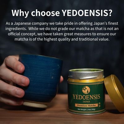 YEDOENSIS Premium Matcha - Organic Authentic Japanese Green Tea Matcha Powder (40g)
