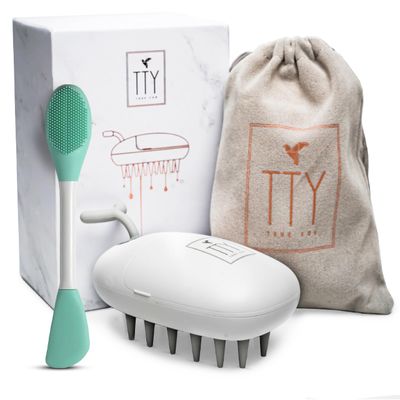 Hair Oiling Applicator TTY, Hair Oil Applicator for Serums and Oils, Scalp Applicator Comb, Exfoliator Brush for Scalp Massage, Stimulates Hair Growth, Anti-Dandruff, with Travel Case