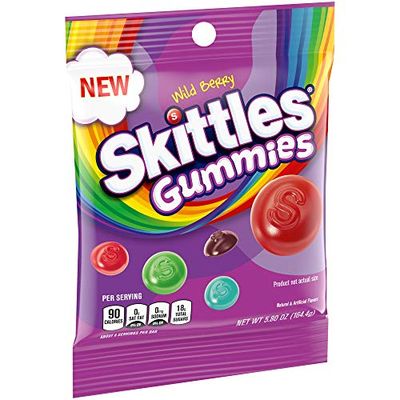 SKITTLES Wild Berry Gummy Candy, 5.8 oz Bag (Pack of 12)