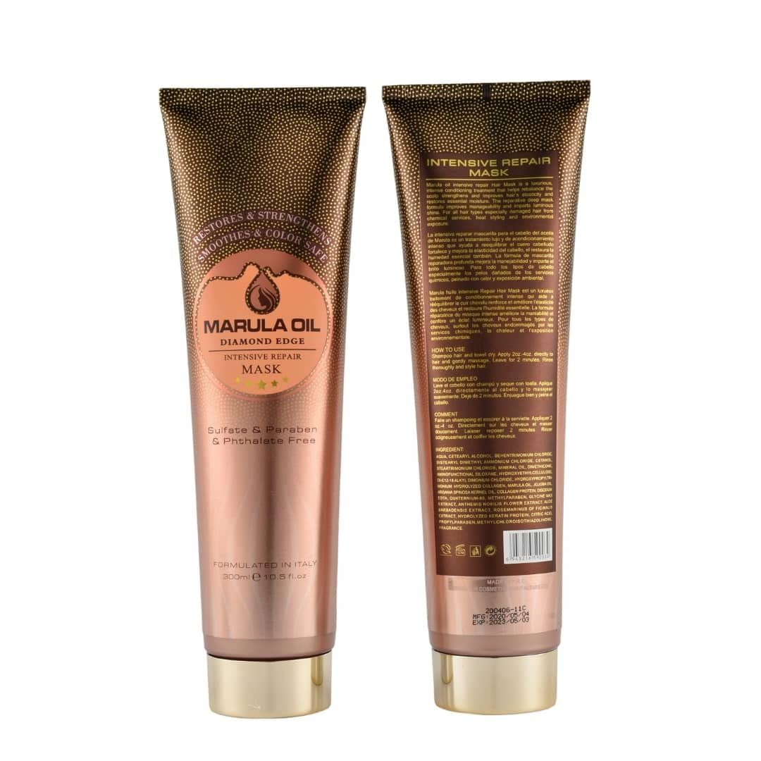 Diamond Edge Intensive Hair Treatment Mask Take Down Moisture Repair MASK Marula Oil Volume Nourish Detangling Mask - Paraben Sulfate Free