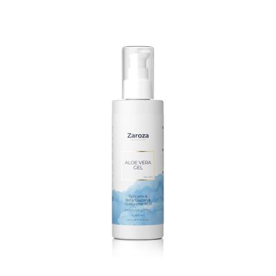 Zaroza Aloe Vera Gel for Hair Scalp - Hydrating Strengthening Natural Gel with Vitamin E, Beta Glucan Hyaluronic Acid - Soothes Itchy Scalp Sunburn - Vegan, Travel Size - 5.67 fl oz