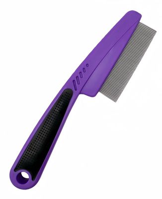 Yumflan Dandruff Comb, Stainless Steel Fine Tooth Dandruff Remover, Professional Hair Comb for Kids and Adults (Purple)