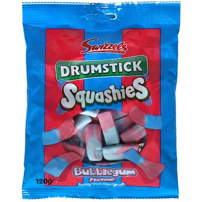 Squashies Drumstick Bubblegum - 120g (Pack of 2)