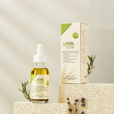 100 All Natural Rosemary Herbs Scalp Hair Strengthening Oil for All Hair Types, 50ml
