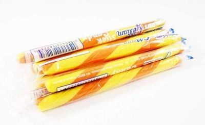 Peaches Cream Old Fashioned Hard Candy Sticks: 80 Count Box (Individually Wrapped, Bulk)