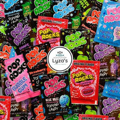 Pop Rocks - Popping Fizzy Candy - Pack of 48 By Lyza&#39;s Sweets Treats (8 Flavor Assortment)