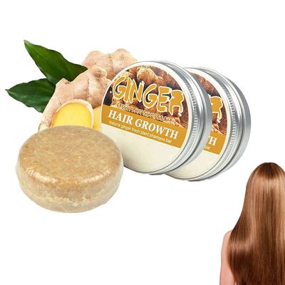 CROOT Ginger Regrowth Shampoo Soap Bar, 2PCS, For Thinning And Hair Loss, Balances Oily Scalp, Increases Volume Restores Nutrients To Hair Follicles