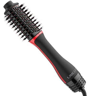 Umeely Plus 2.0 Hair Dryer Brush Blow Dryer Brush in one, 2&#39;&#39; Oval Brush Head Ionic Hot Air Brush Styler Volumizer with Anti-Frizz Ceramic-Coated Titanium Barrel for Smooth and Shiny Blowout