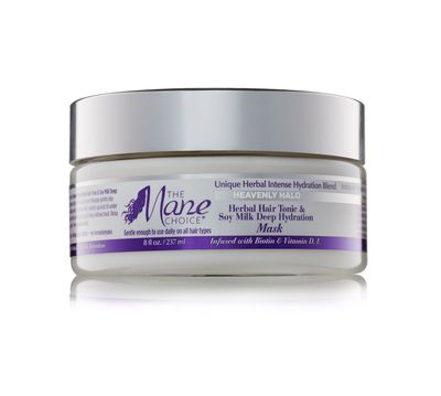 The Mane Choice Heavenly Halo Herbal Hair Tonic Soy Milk Deep Hydration Mask, 8 Ounce