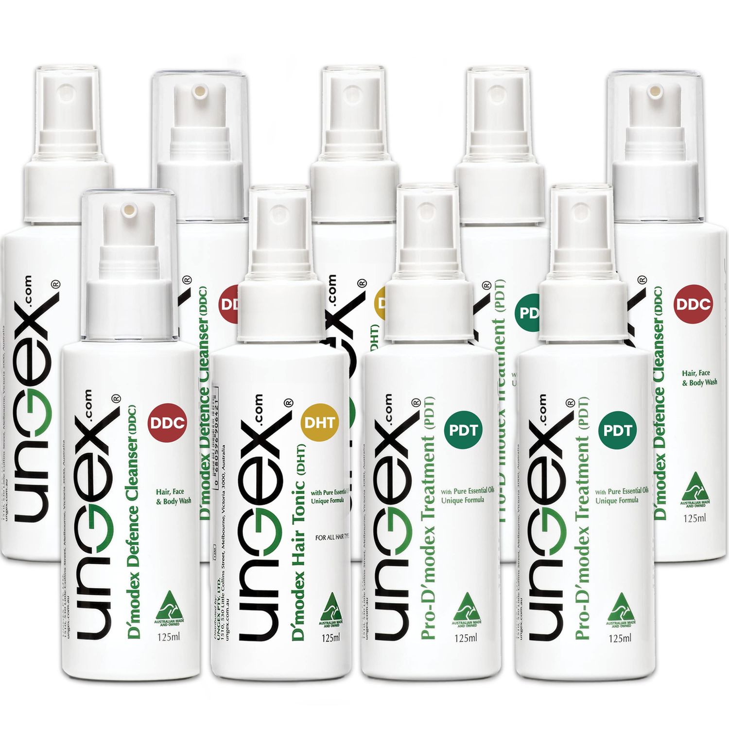 Ungex Bundle 1 Demodex Solution for Acne Rosacea, Hair Loss, Blepharitis All Skin Types B1