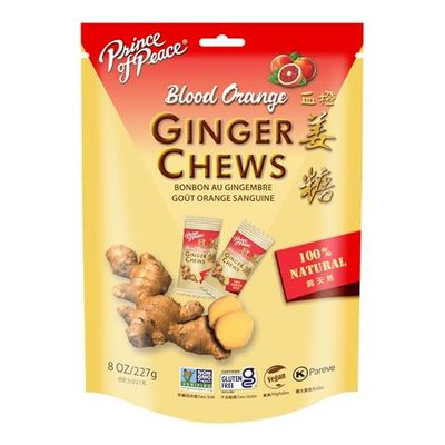 Prince of Peace Ginger Chews, Blood Orange, 8 OZ