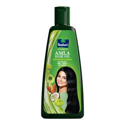 Parachute Advansed Amla Hair Oil (Gooseberry) with Coconut Almond Reduces Hairfall Promotes Hair GrowthFor Silky, Shiny, Non Frizzy Hair Indian hair oil 10.1 Fl.oz.